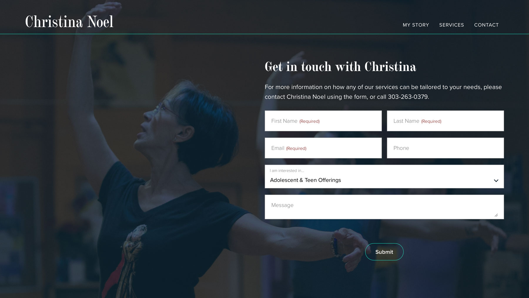 Scroll rotation on homepage