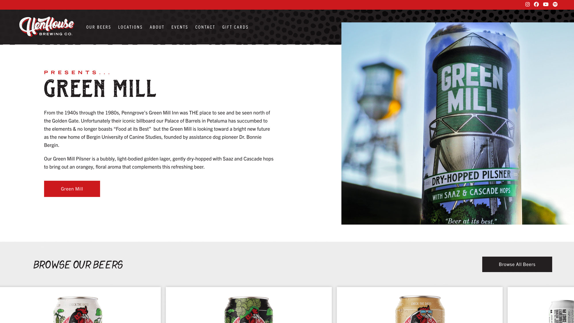 Website homepage
