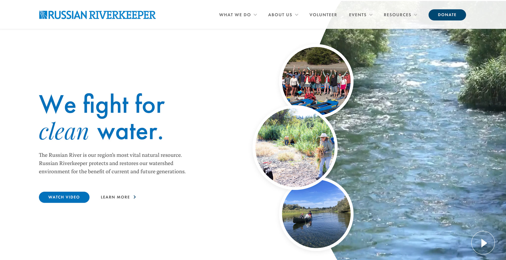 Website homepage